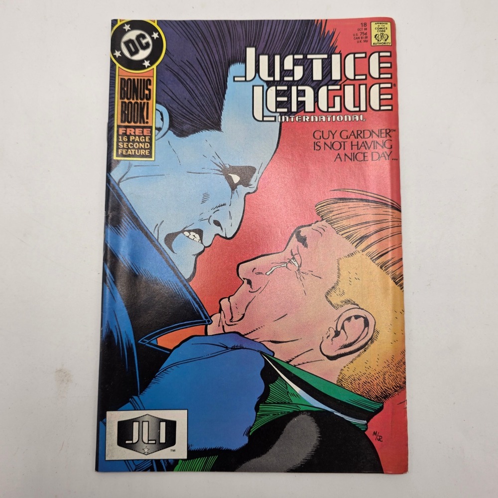 DC Justice League International 18 Comic Book Guy Gardner Lobo 1988 Copper Age